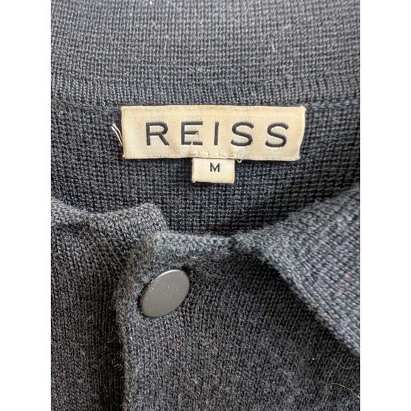 Reiss Collared Button Front Knit Wool Blend Sweater Womens - Size M - Picture 5 of 6
